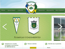 Tablet Screenshot of bandeira.ind.br